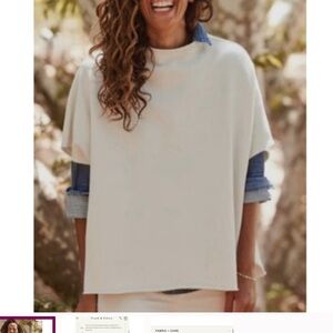 Frank & Eileen White Triple Fleece Capelet